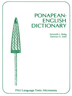 cover image of Ponapean-English Dictionary